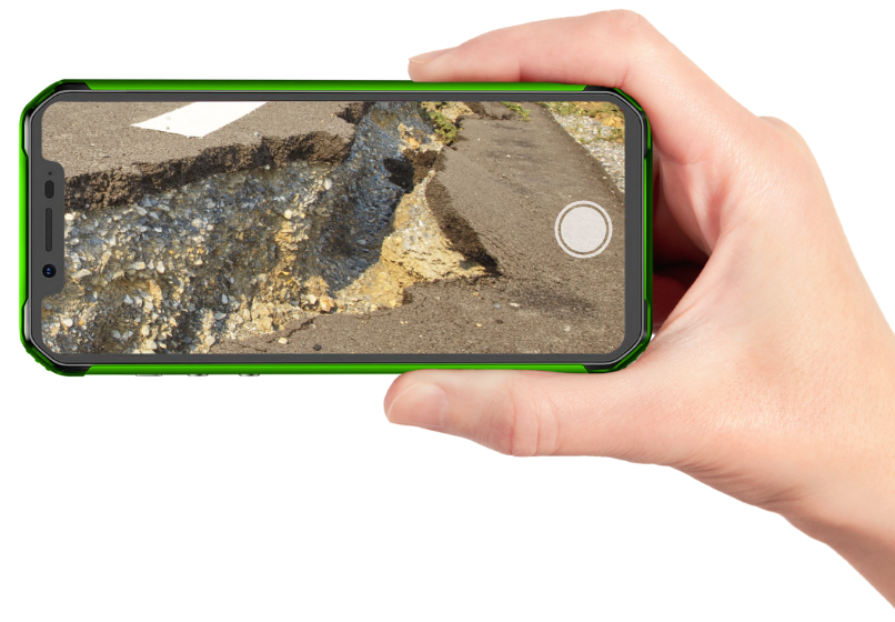 Регистрация дефекта с помощью смартфона